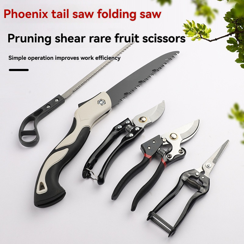 Gardening Tools To Cut Branches - Zestaw nożyc ogrodowych z składaną piłą,