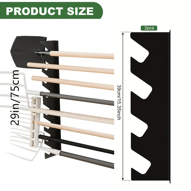 Gardening Tools Spade - Wytrzymały metalowy uchwyt na narzędzia ogrodowe