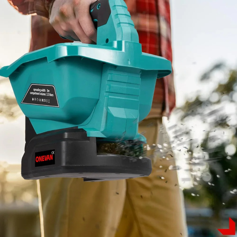 Grass Seed Spreader - Ręczny elektryczny rozsiewacz nawozów z 6