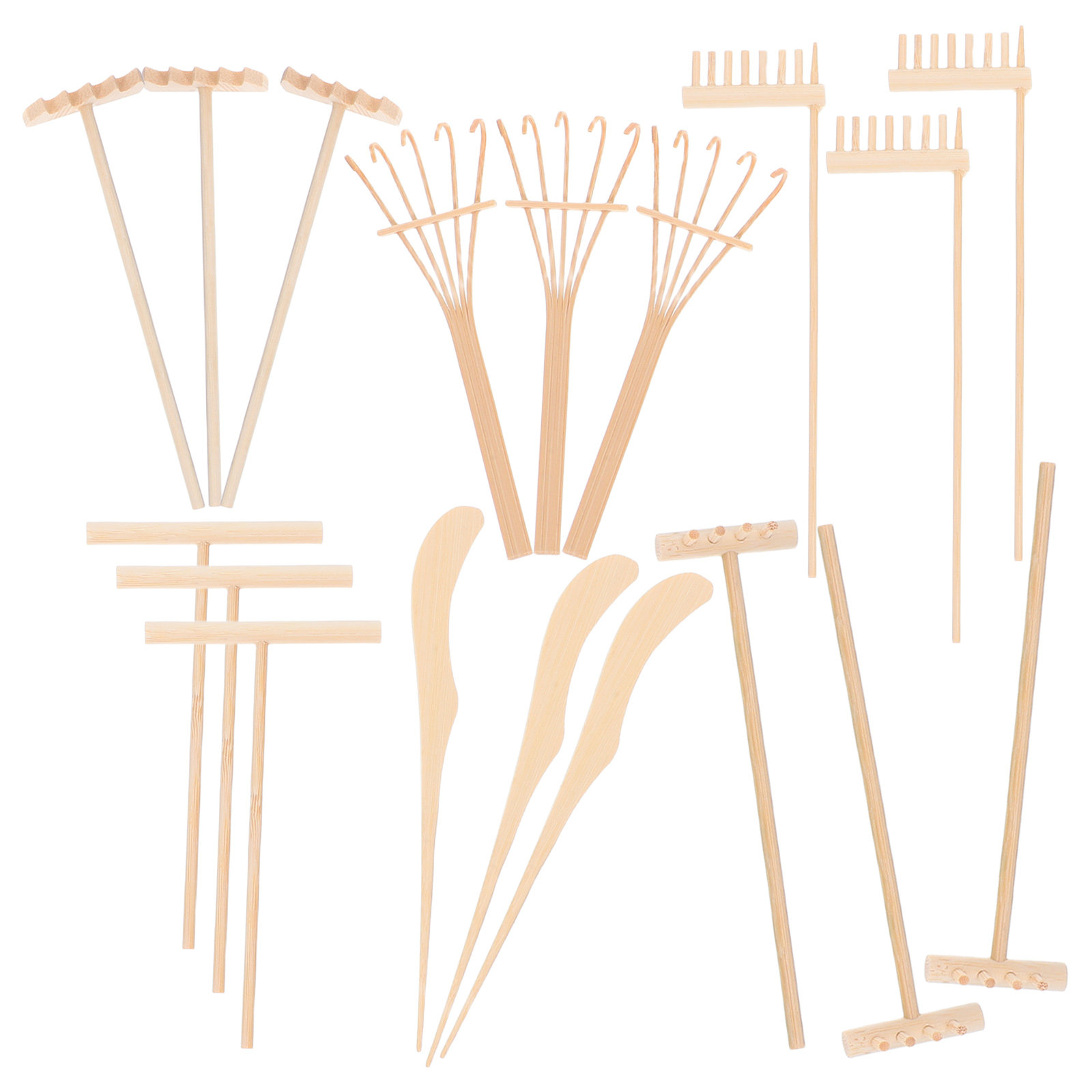 Zen Gardening Tools - 1 zestaw mini narzędziek do ogrodu