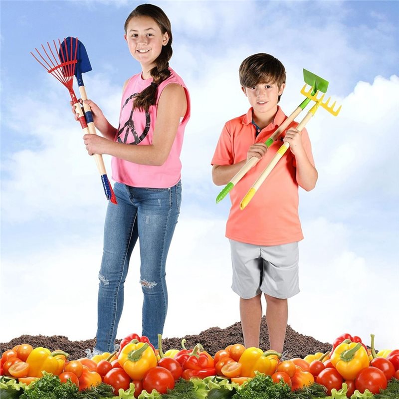 Gardening Tools Best - B05C-Zestaw narzędzi ogrodowych dla dzieci 4-częściowy