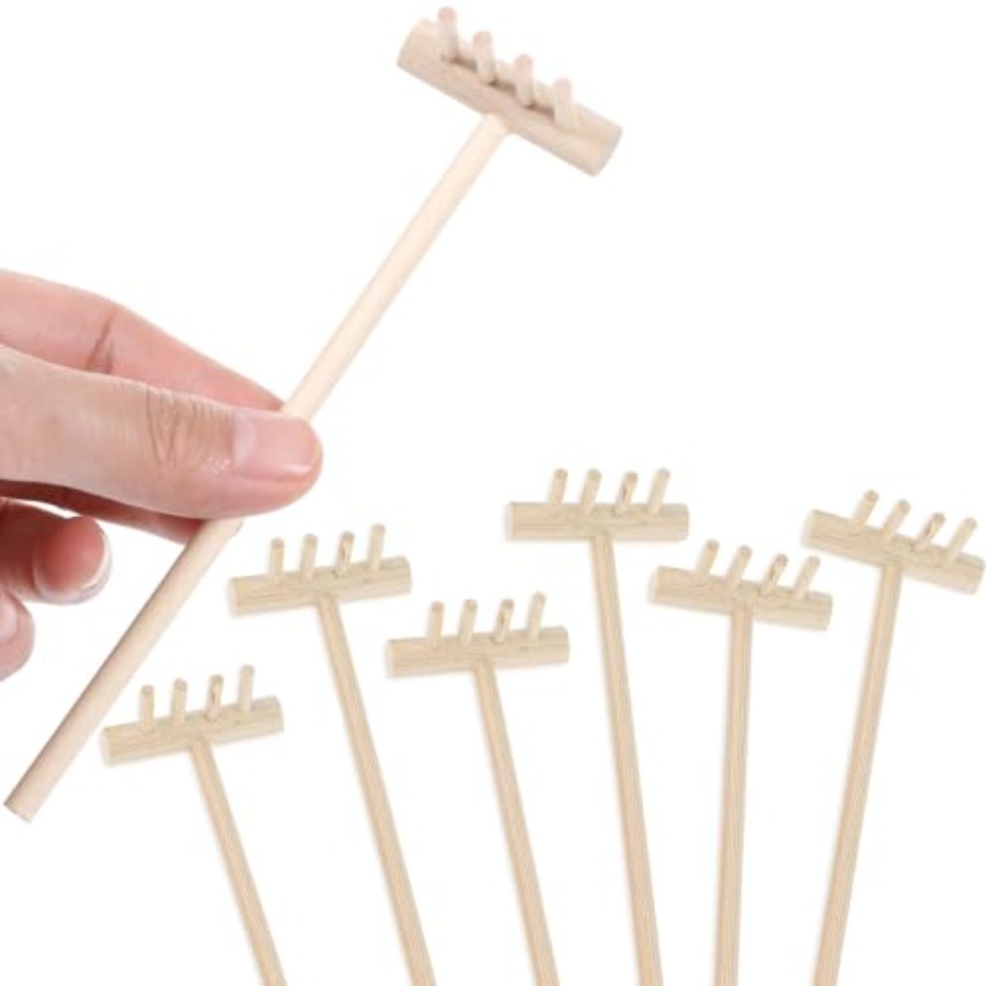 Zen Gardening Tools - 7-częściowy miniaturowy zestaw akcesoriów do zen