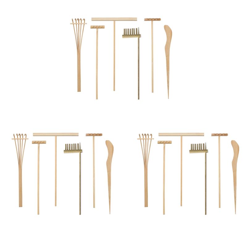 Zen Gardening Tools - AT29-3X Mini Japoński Zestaw Narzędzi do