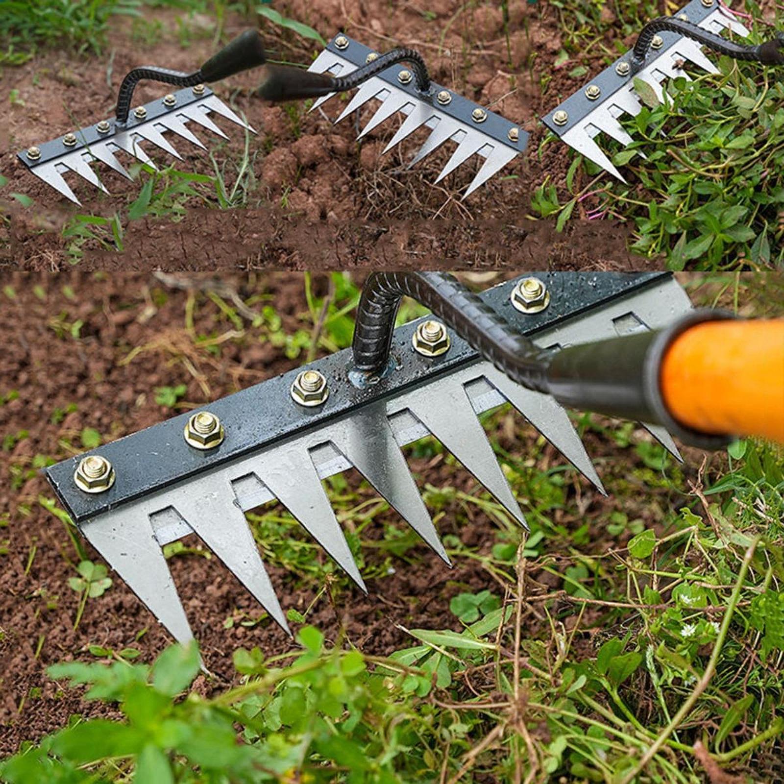 Grass Seed Spreader - 5/6/7/8 zębów narzędzie do odchwaszczania ogrodu