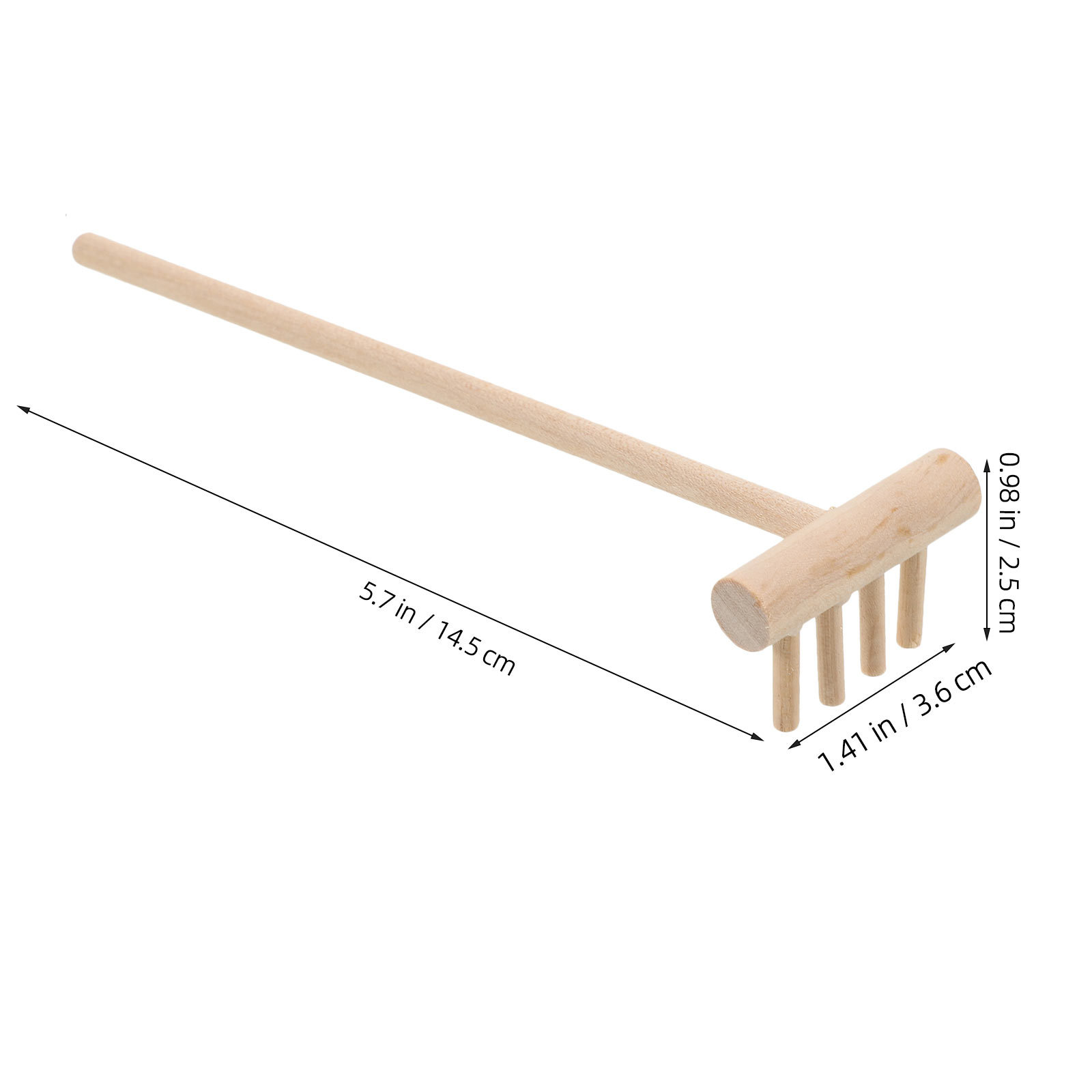 Miniaturowe bambusowe grabie d – Zen Gardening Tools recenzja i cena