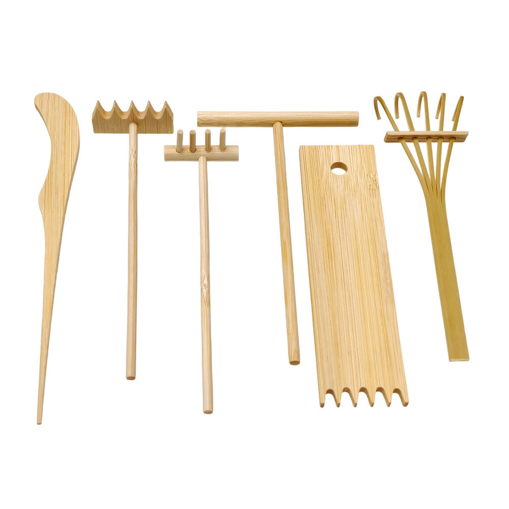 Zestaw 6 szt. bambusowych grab – Zen Gardening Tools recenzja i cena
