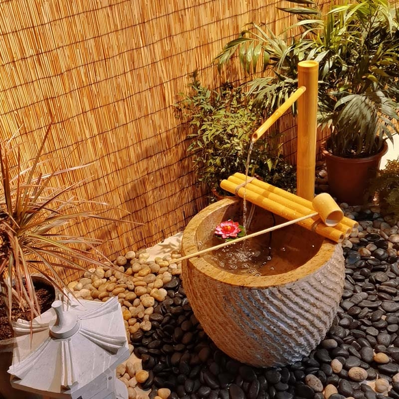 Japońska bambusowa misa z kami – Zen Gardening Tools recenzja i cena